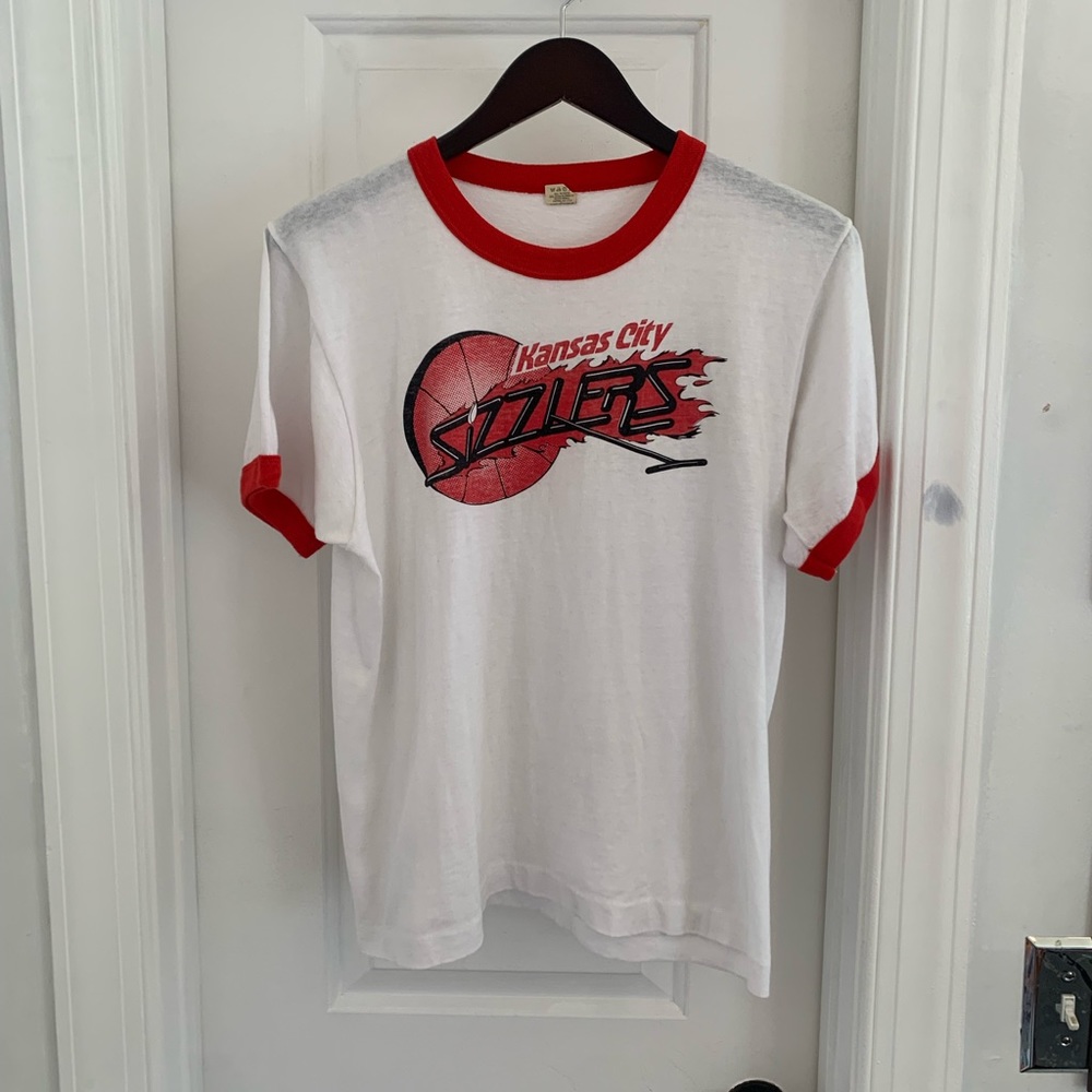 Vintage Very Rare 80’s Kansas City Sizzlers Basketball T